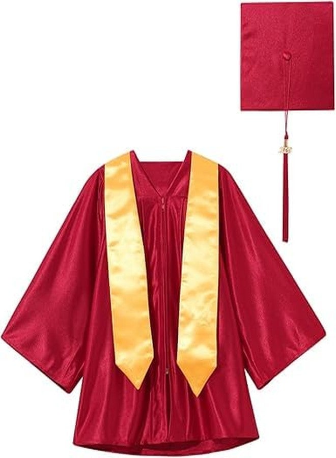 FANCY FLIGHT graduation dress for kids (Red, 3 Years-4 Years) - Image 3